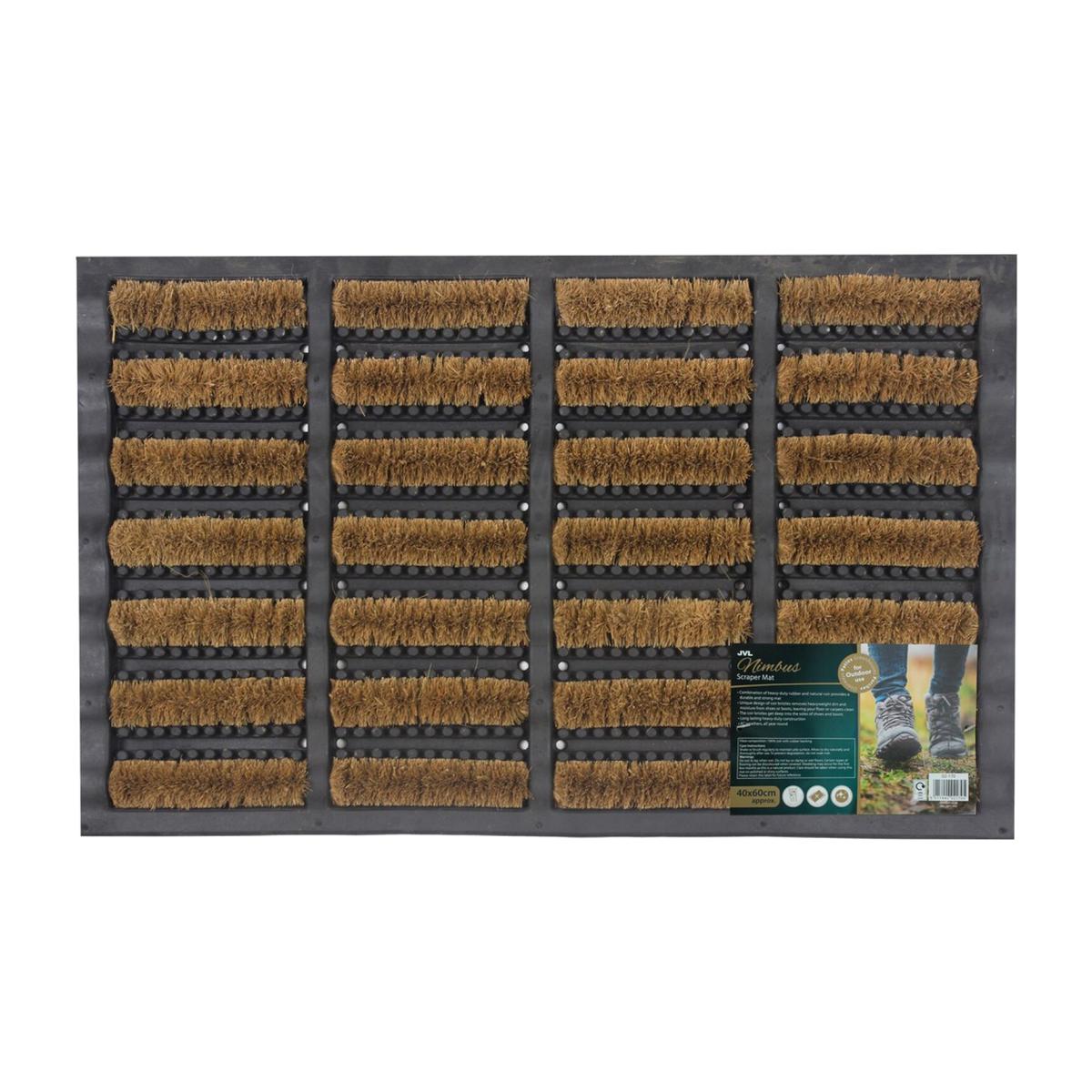 Nimbus Rubber Natural Coir Tuffscrape Medium Door Mat – image 1