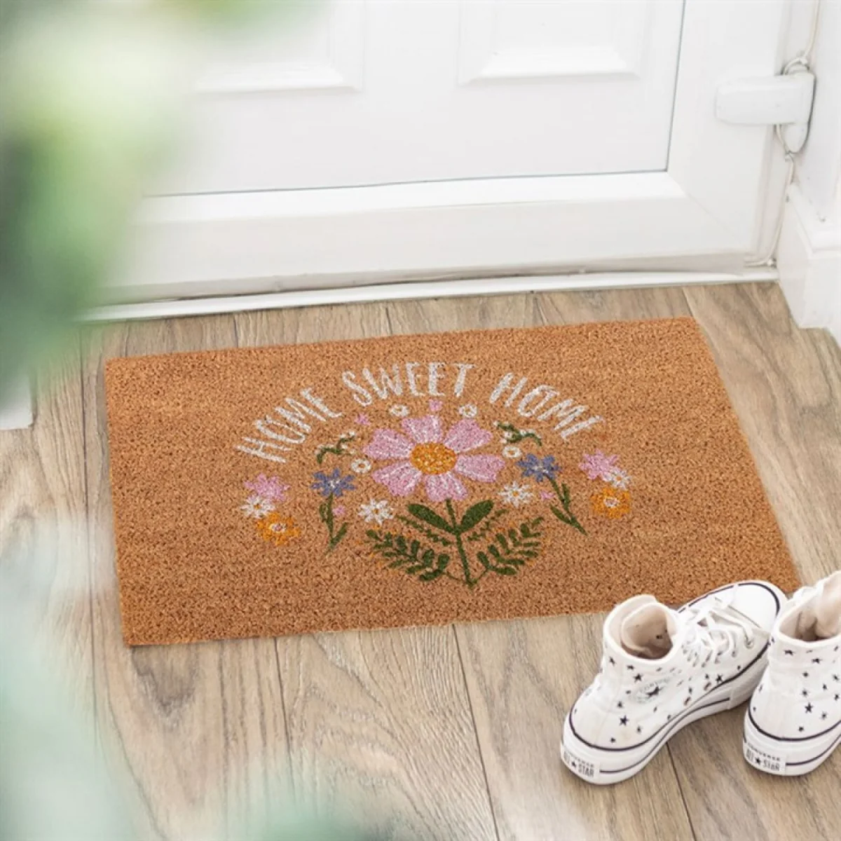Natural Daisy Home Sweet Home Doormat Brighten Your Doorstep - Brown – image 3
