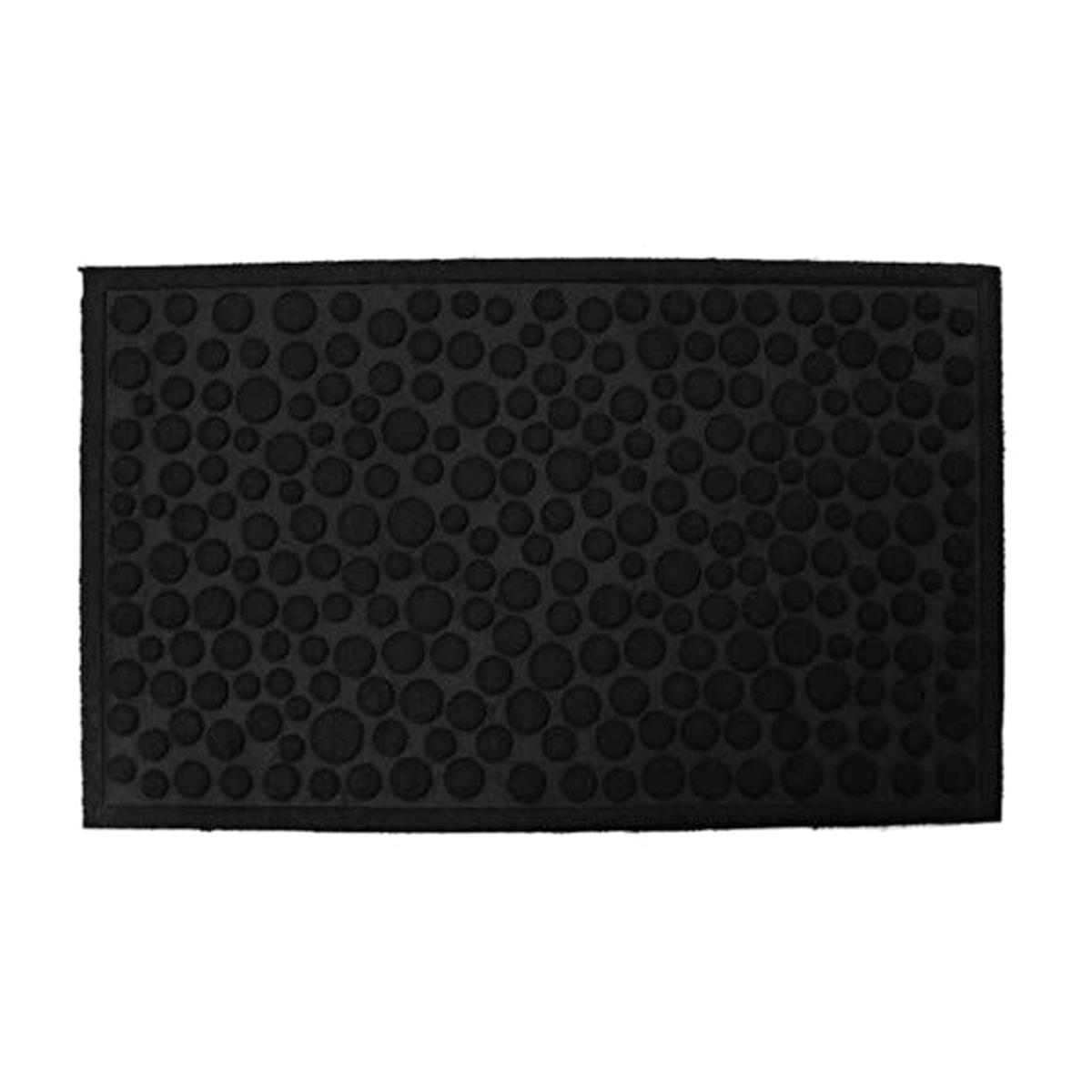 Millbrook Door Mat Dots Design 45 x 75 cm Charcoal Grey - Charcoal Grey