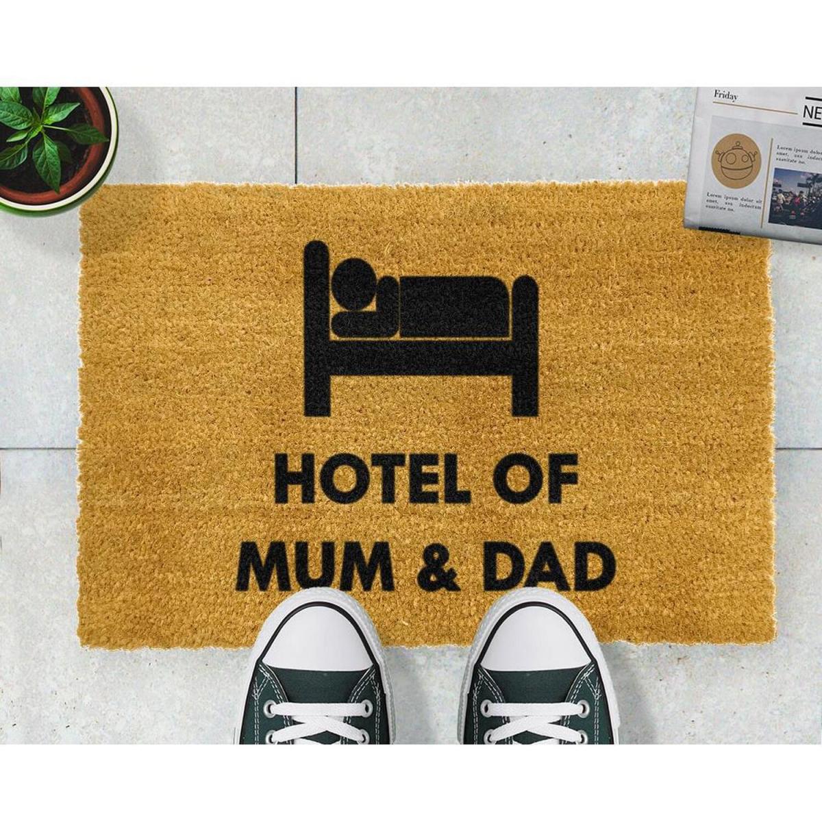 Hotel of Mum Dad Doormat - Black – image 2