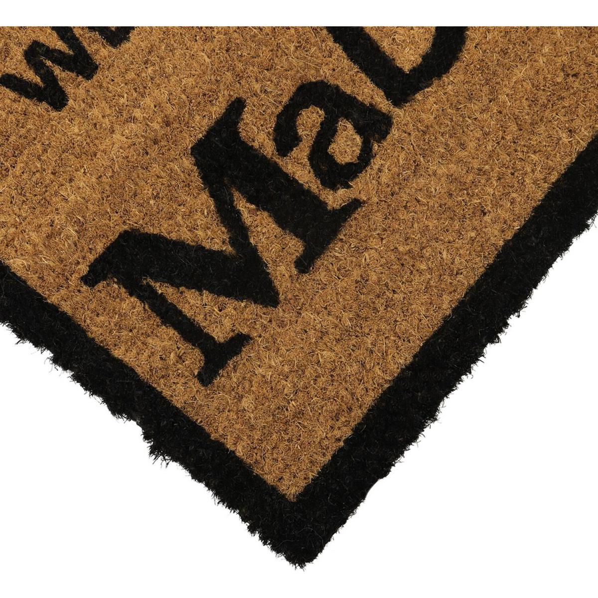 Latex Backed Mad House Coir Door Mat - Black – image 3