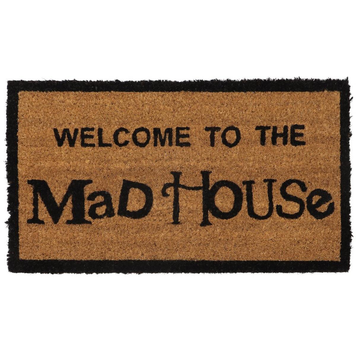 Latex Backed Mad House Coir Door Mat - Black – image 6