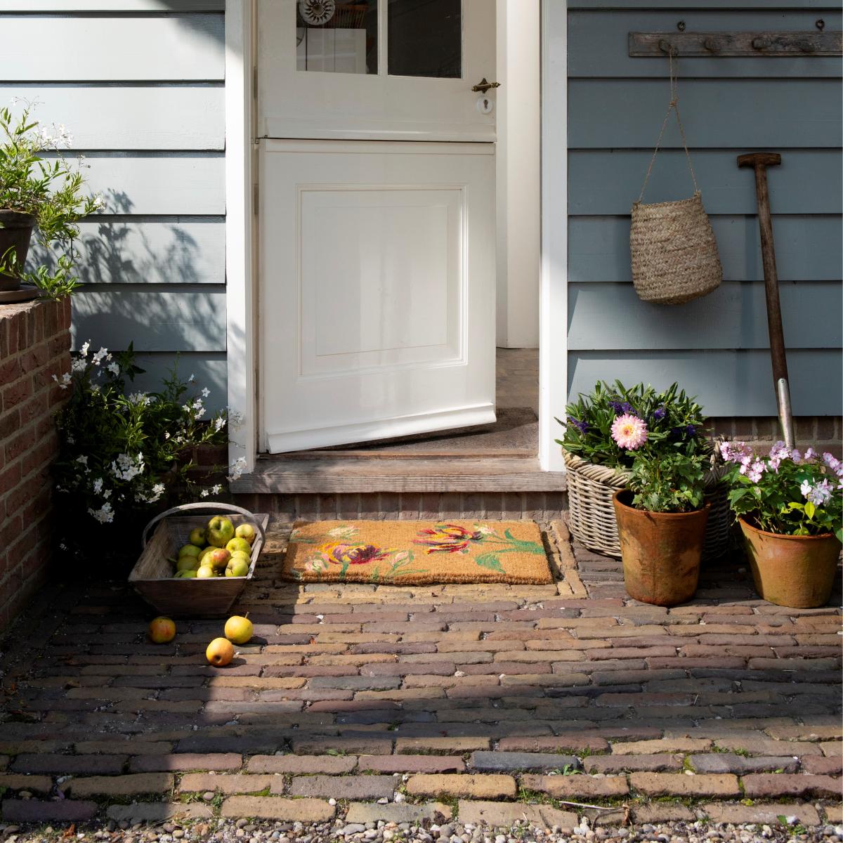 Gosford Floral Doormat 081310 by Laura Ashley in Cranberry Red 40x70cm – image 2