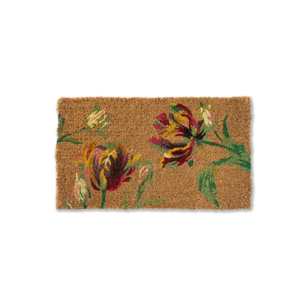 Gosford Floral Doormat 081310 by Laura Ashley in Cranberry Red 40x70cm – image 3