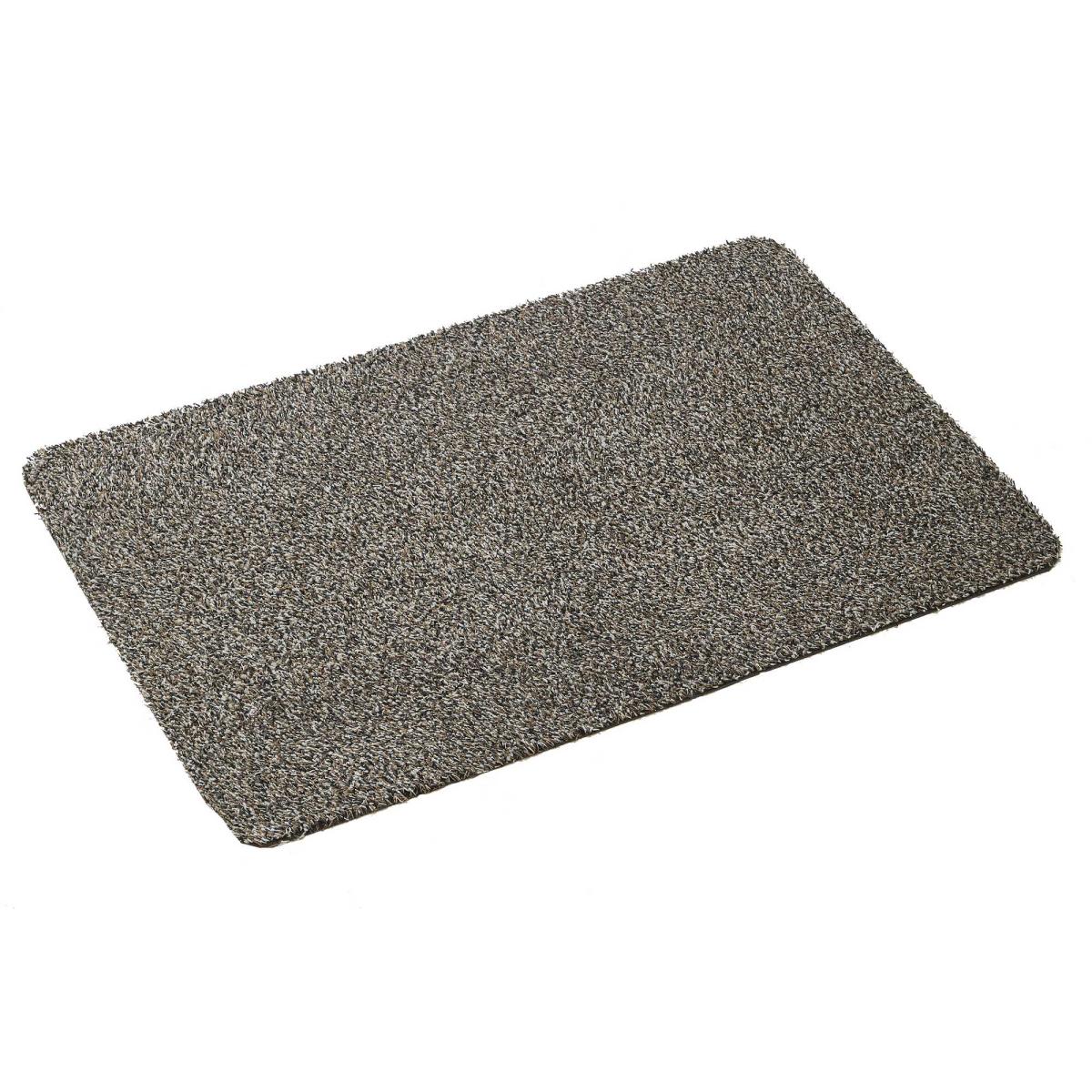 Washable Cotton-Rich Doormat in Granite Grey 40x60cm – image 3