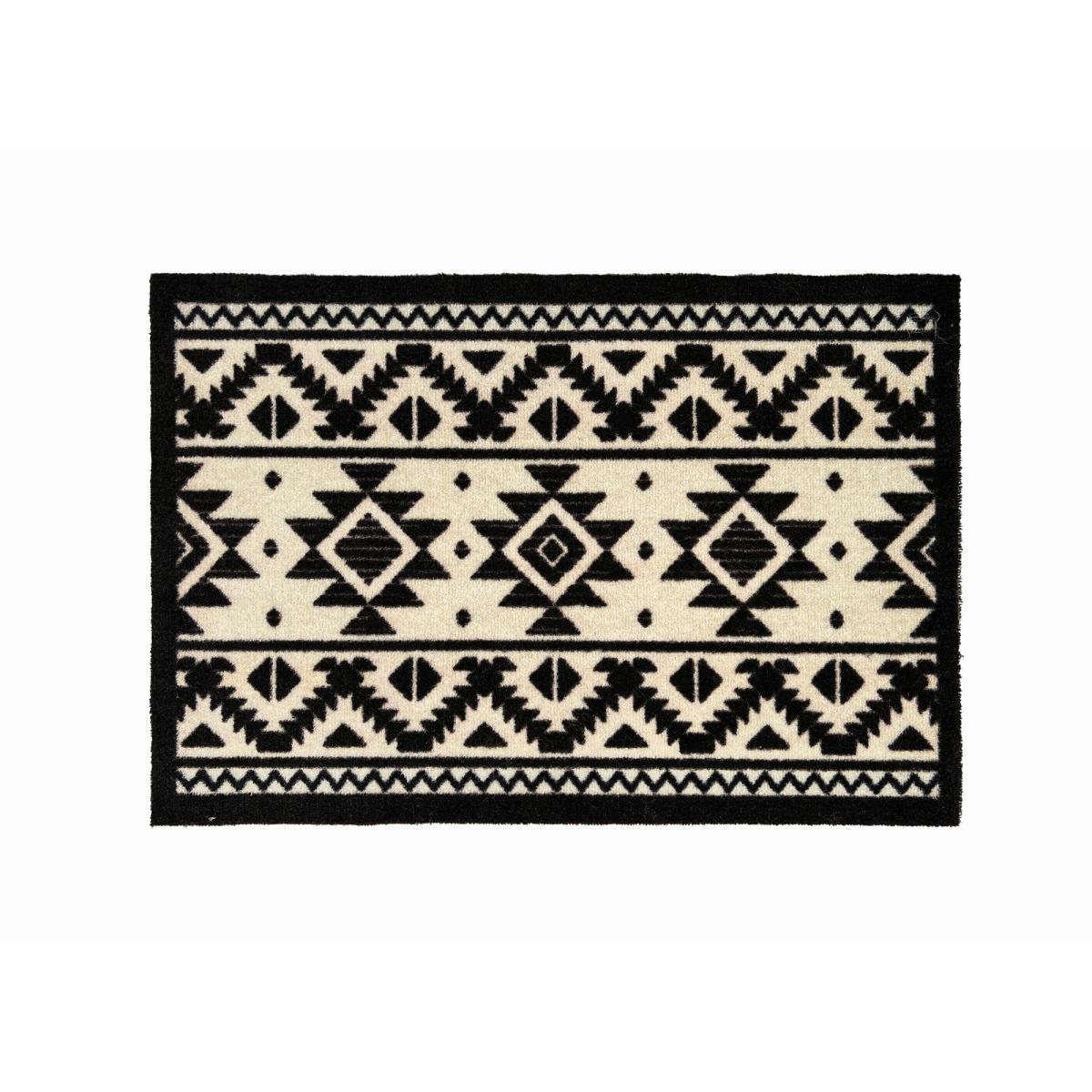 My Tribal Washable Indoor Doormat in Black 50x75cm – image 3