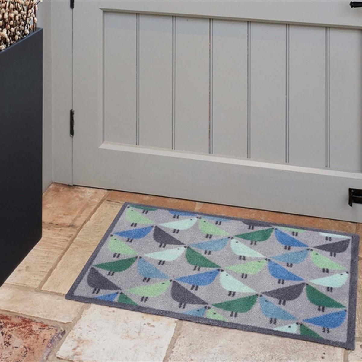 Lintu Bird Doormats By Scion in Blue Grey – image 2