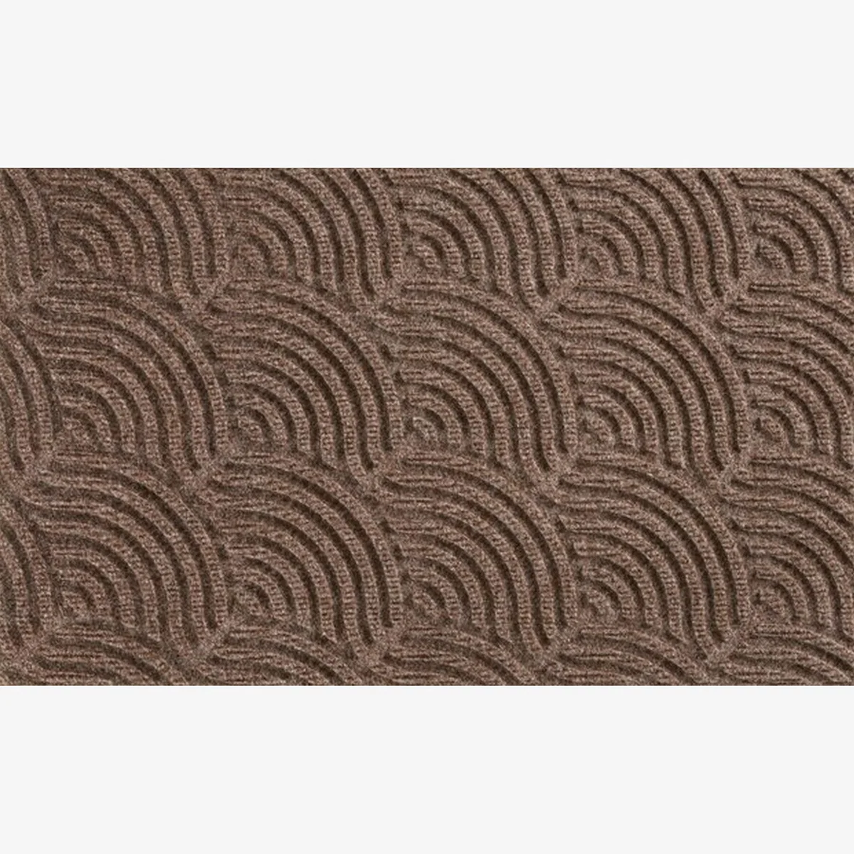 Dune Waves Scraper Doormats in Taupe Brown 60x90cm