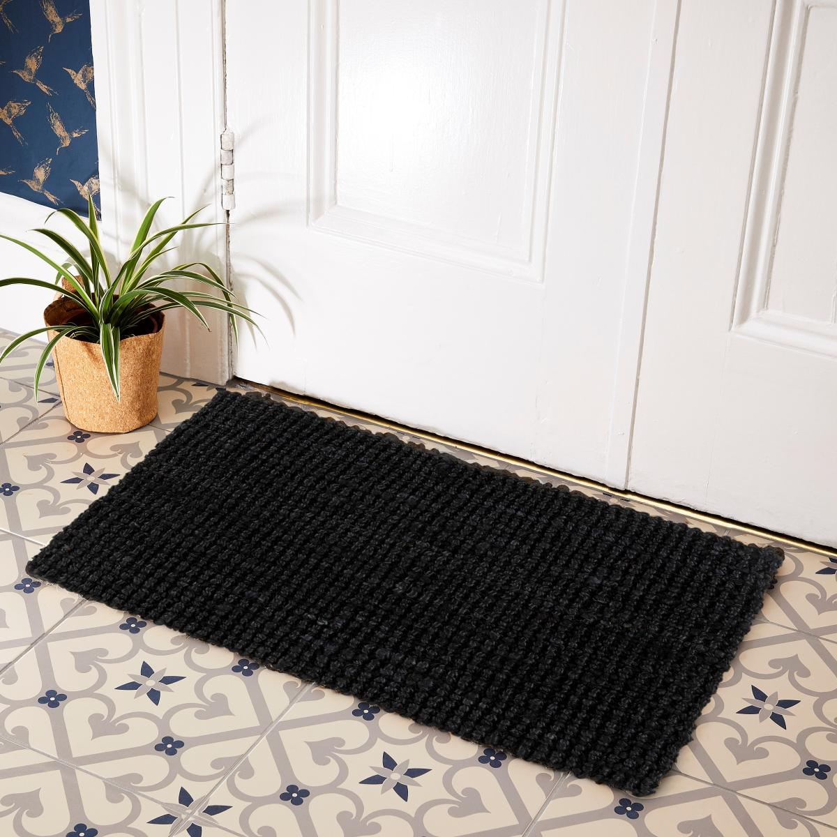 Whitefield Jute Modern Doormats in Black&nbsp;45x75cm – image 2