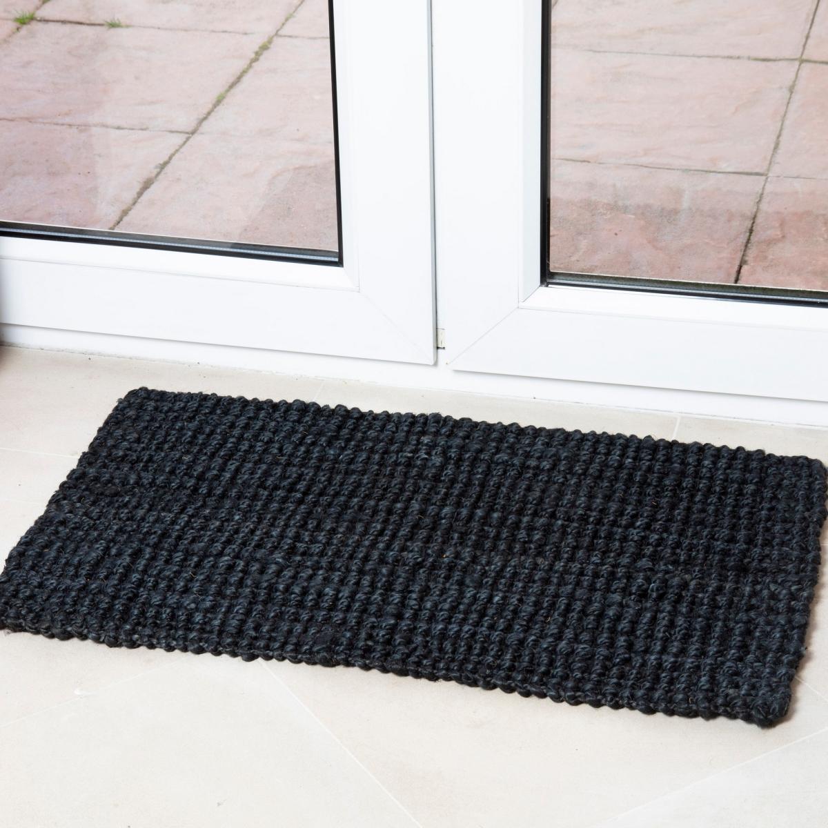 Whitefield Jute Modern Doormats in Black&nbsp;45x75cm – image 3
