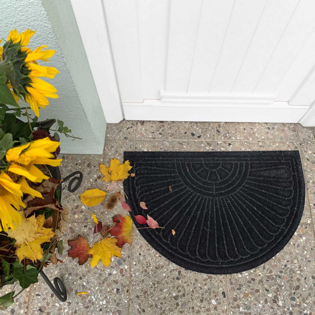 Dune Half Moon Scraper Doormats in Dark Grey – image 2