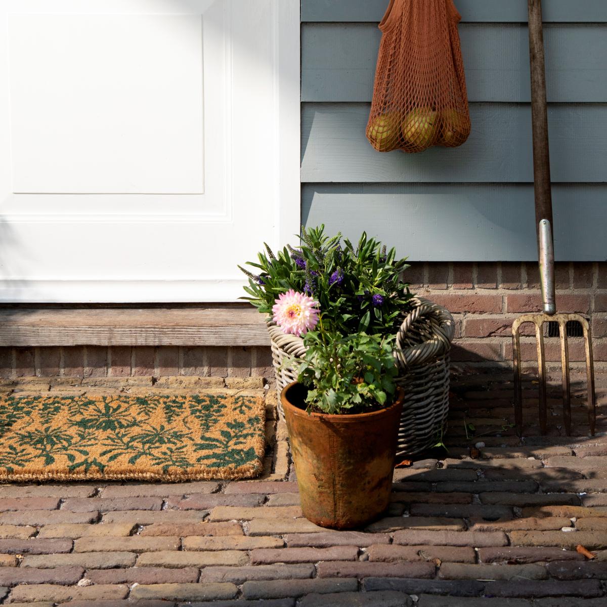Parterre Floral Doormat 081707 by Laura Ashley in Fern Green&nbsp;40x70cm – image 2