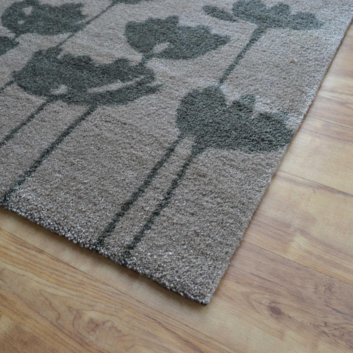 Hola Poppy Floral Doormats in HL15 Beige Cream – image 2