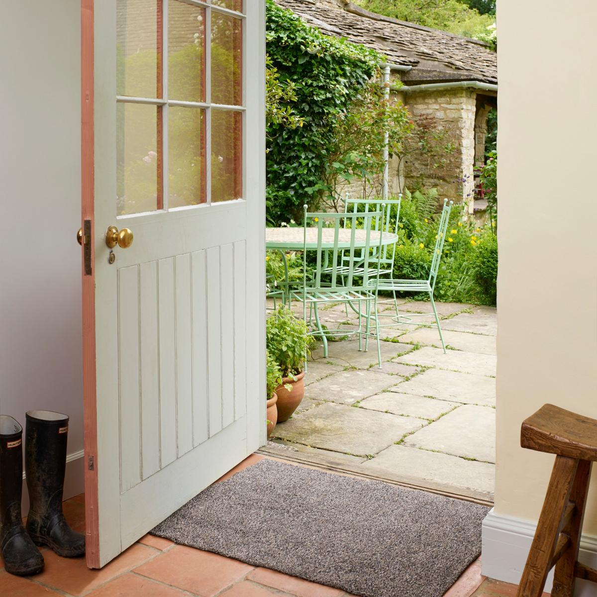 Multi Grip Washable Plain Doormat in Seal Brown 50x75cm – image 2