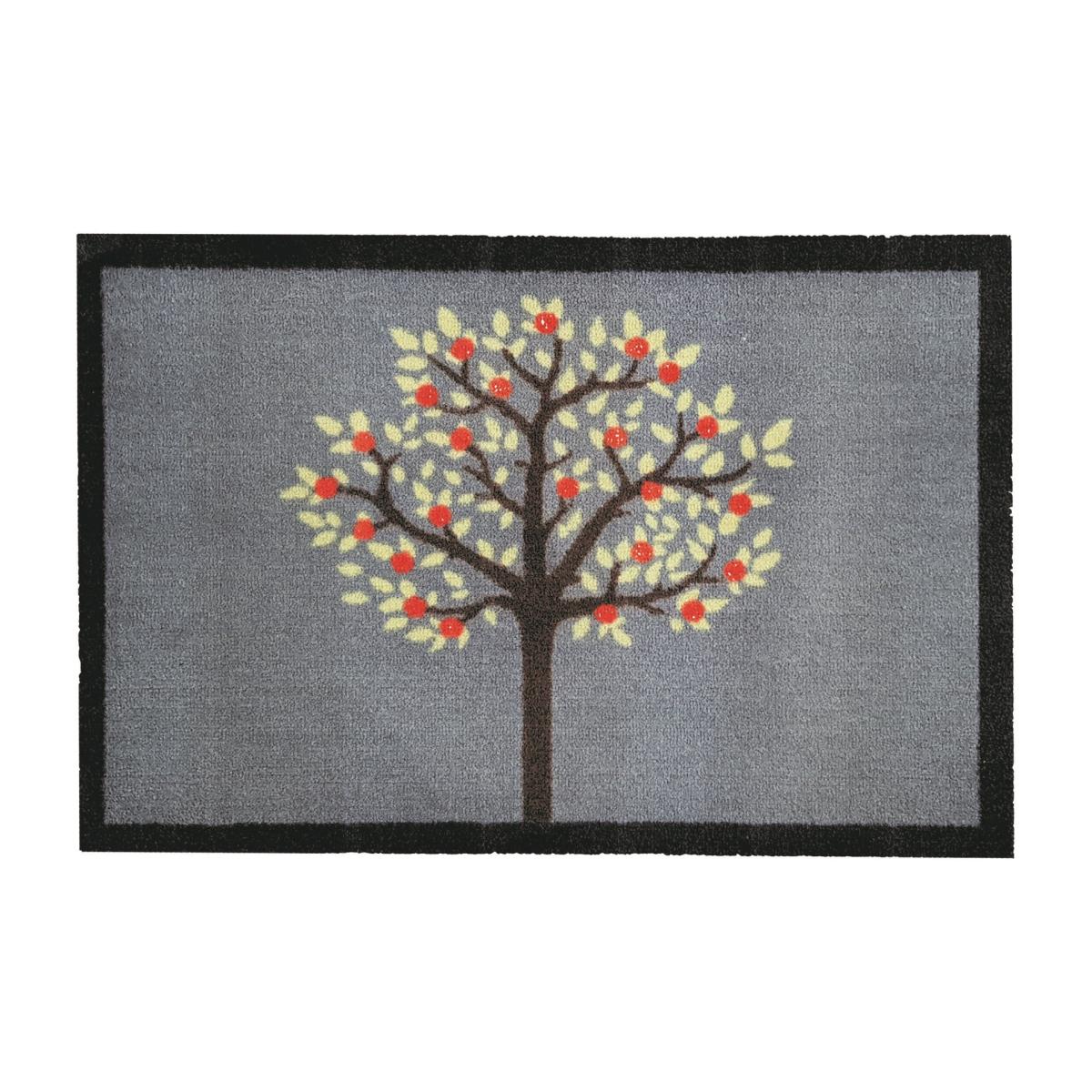 My Tree Washable Anti Slip Doormat in Grey