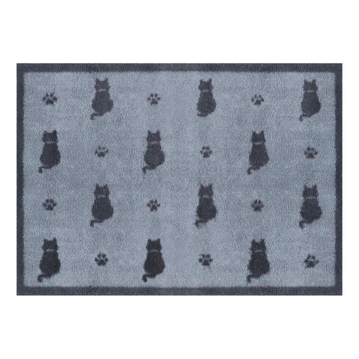 Cats and Paws Doormat Washable Doormats in Grey – image 2