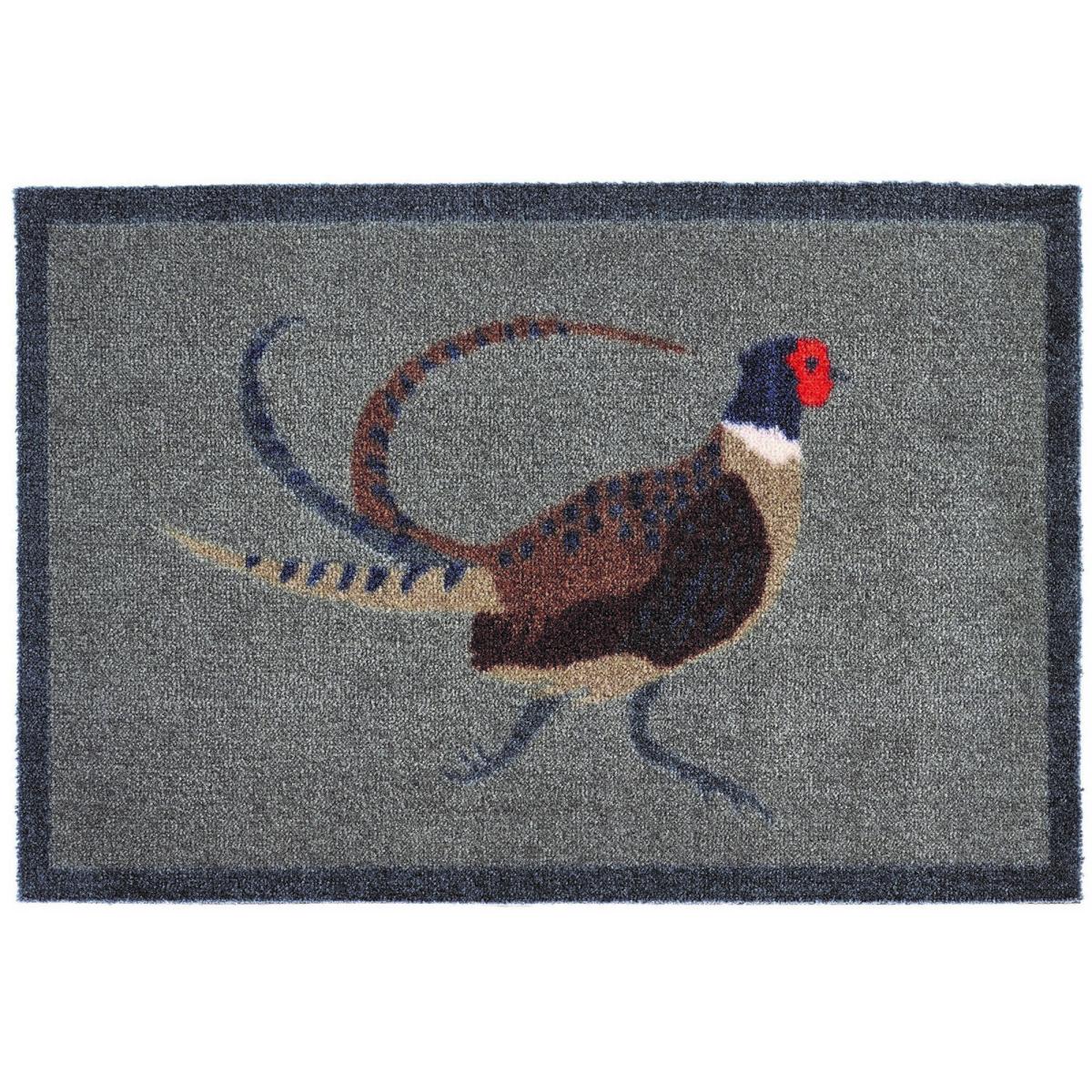 Pheasant Washable Anti Slip Doormat in Grey 50x75cm – image 3
