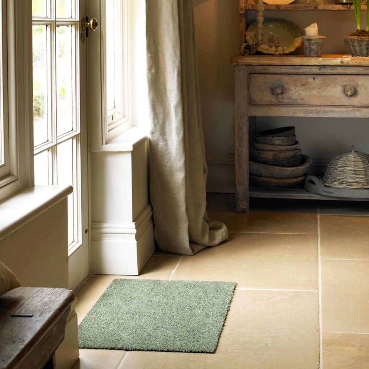 Turtle Multi Grip Plain Doormat in Sage Green – image 2