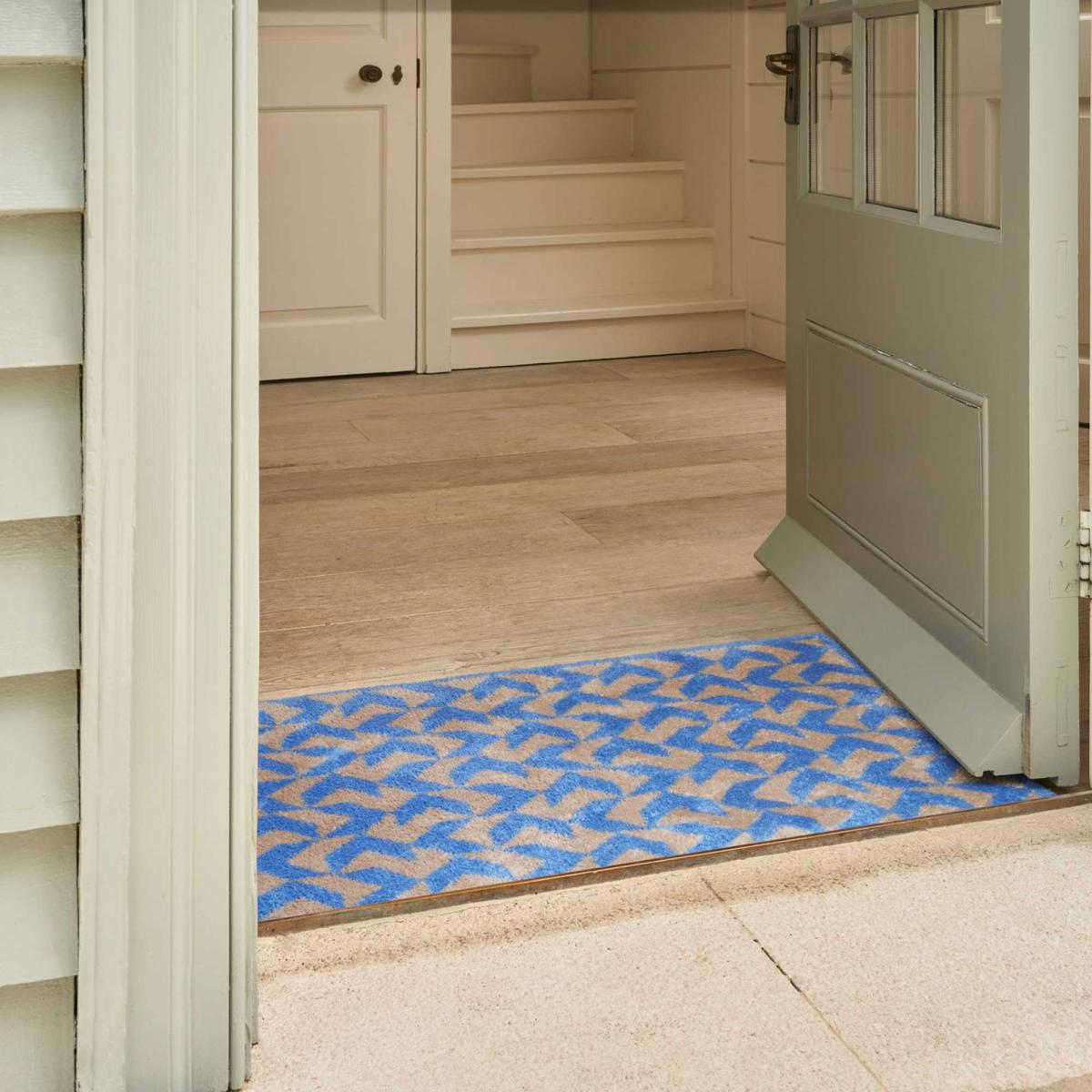 Arrows Washable Doormats in Blue – image 2