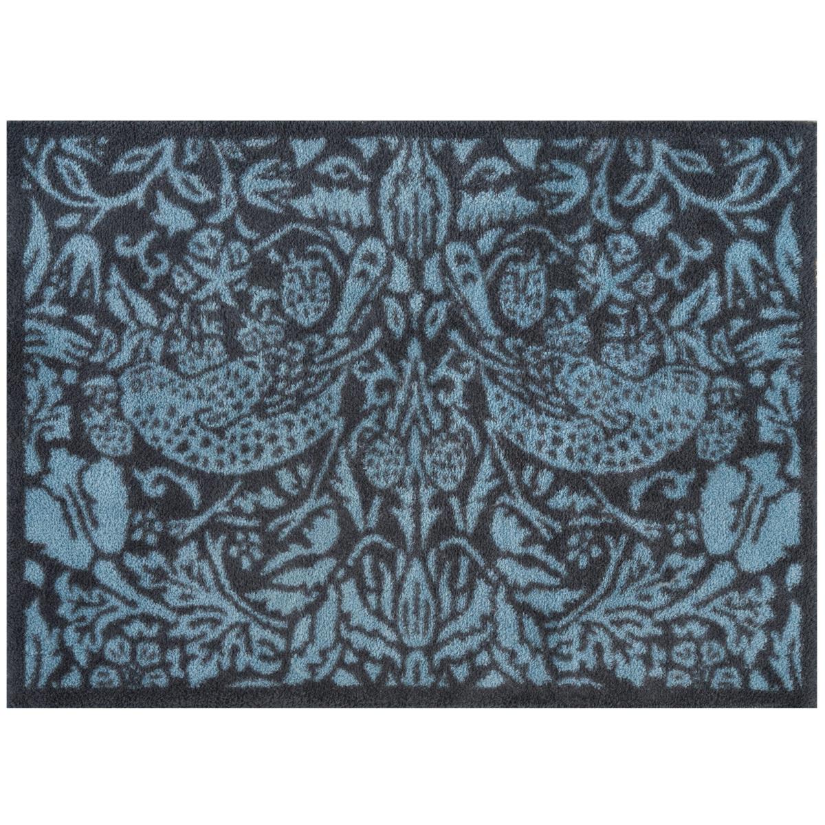 Pure Strawberry Thief Doormats in Blue by Morris and Co 60x85cm – image 4