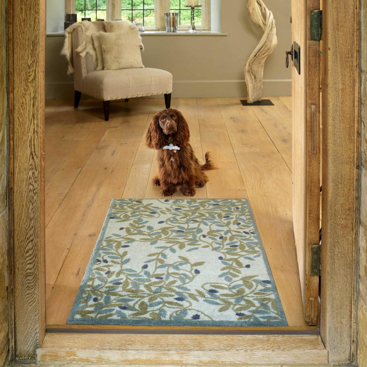 Dee Hardwicke Olive Doormats in Green by Turtlemat 40x60cm – image 1
