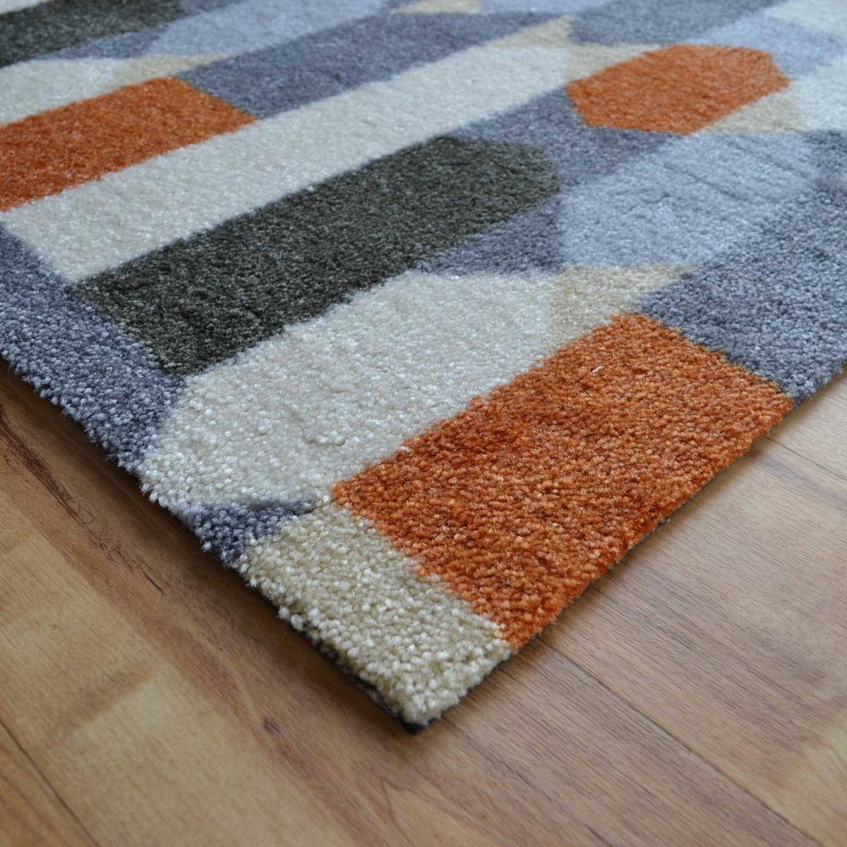 Hola Geometric Doormats in HL02 Rust Orange – image 2