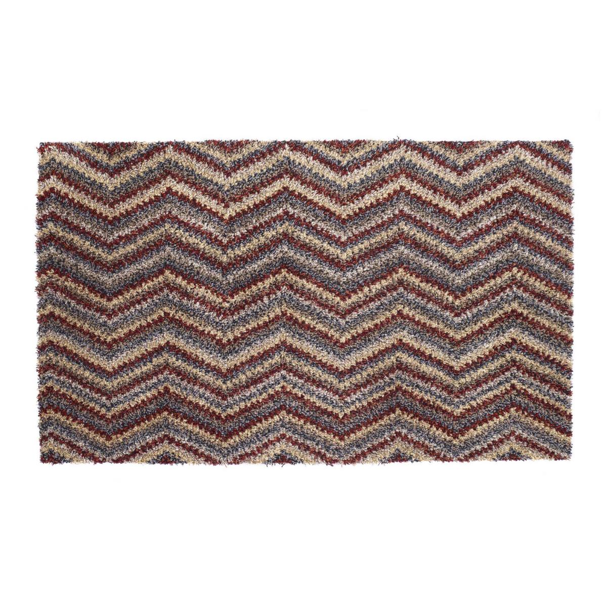 Cotton Candy Zig Zag Washable Doormat in Spice Red 50x75cm – image 4