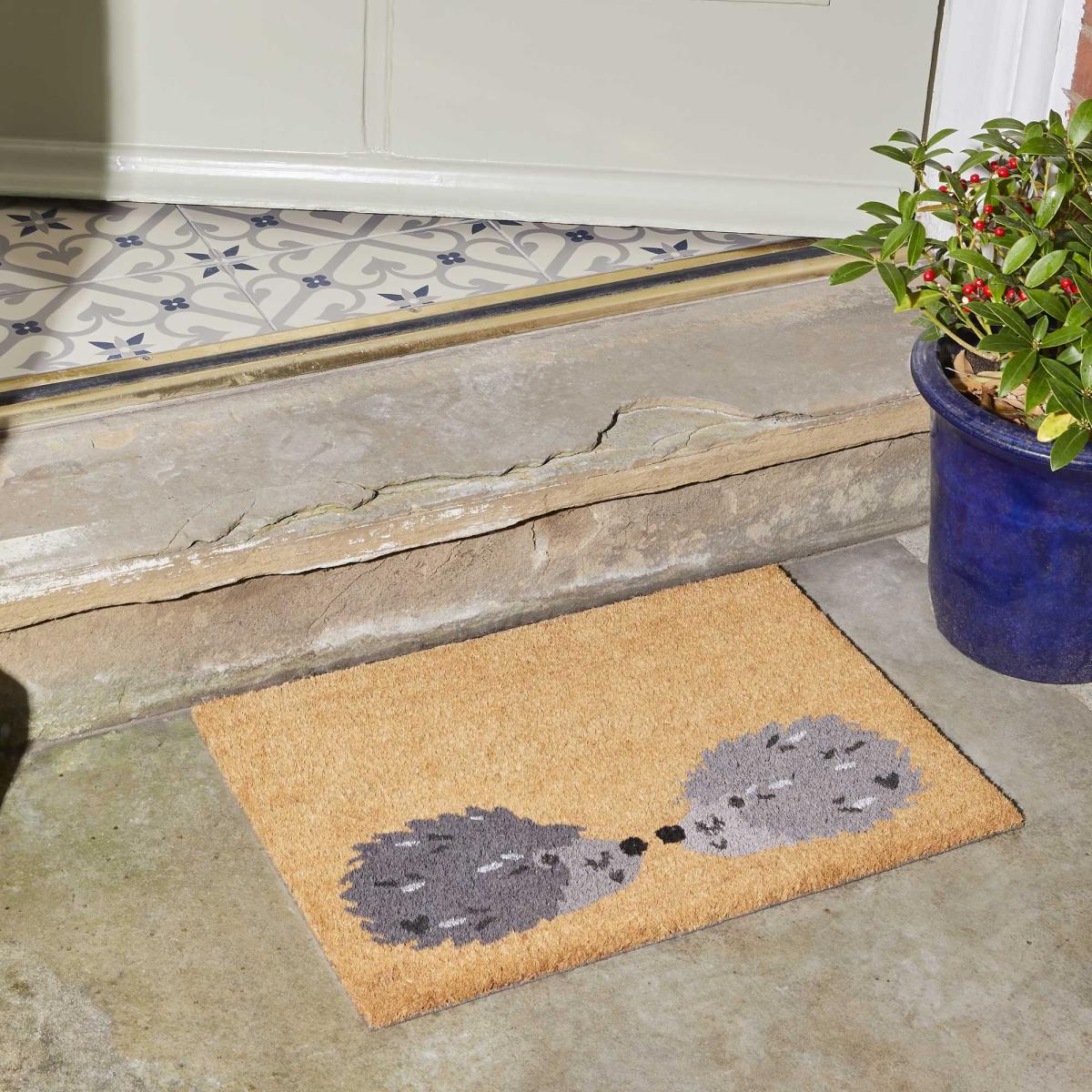 Hedgehogs Coir Doormats in Natural – image 2