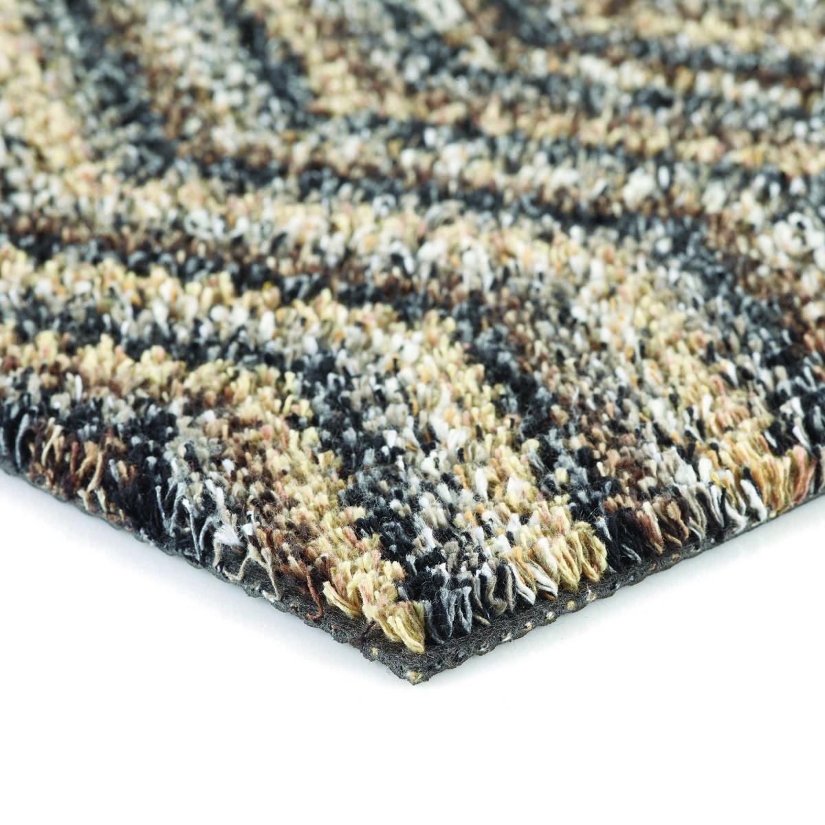 Cotton Candy Zig Zag Washable Doormat in Linen Beige 50x75cm – image 4