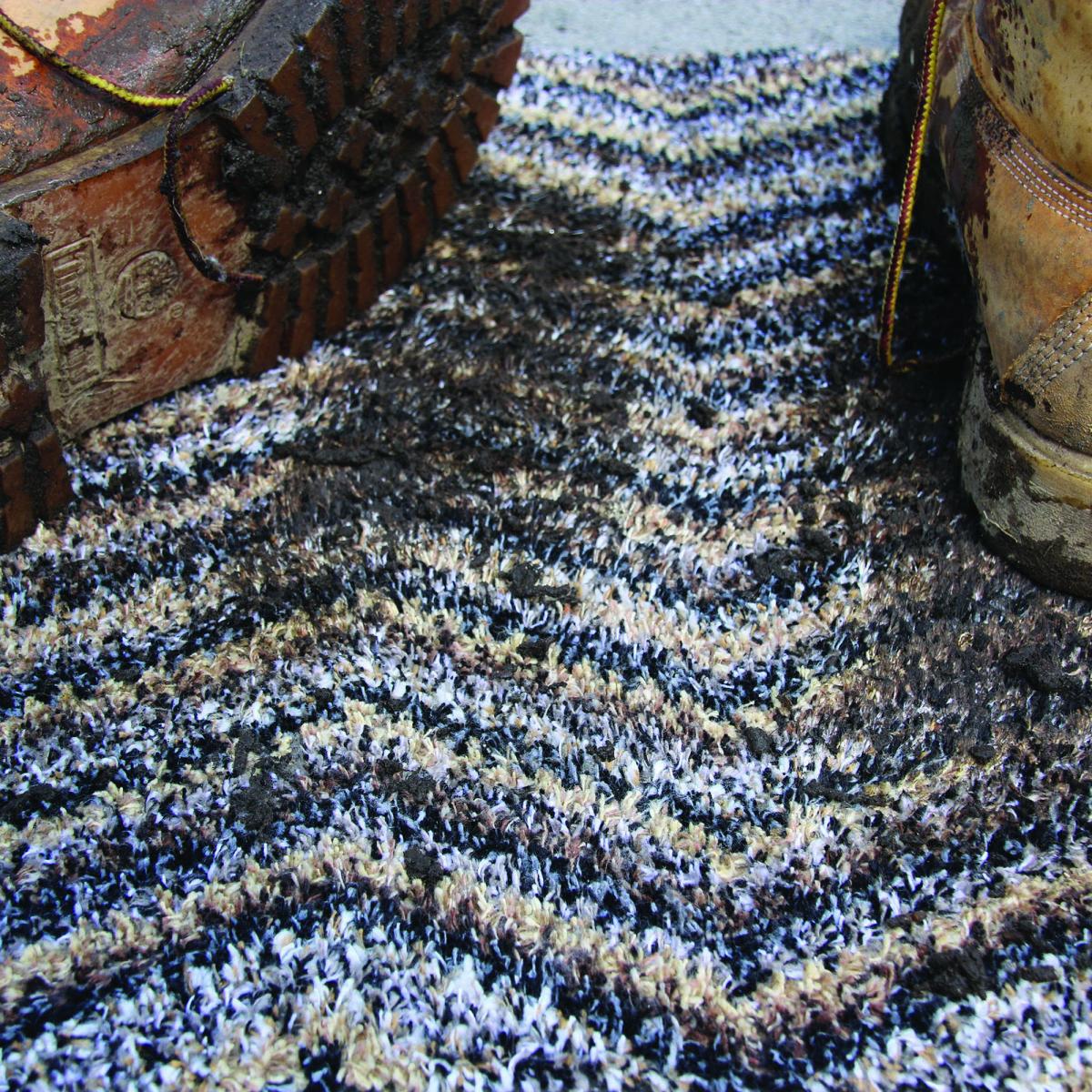 Cotton Candy Zig Zag Washable Doormat in Linen Beige 50x75cm – image 1