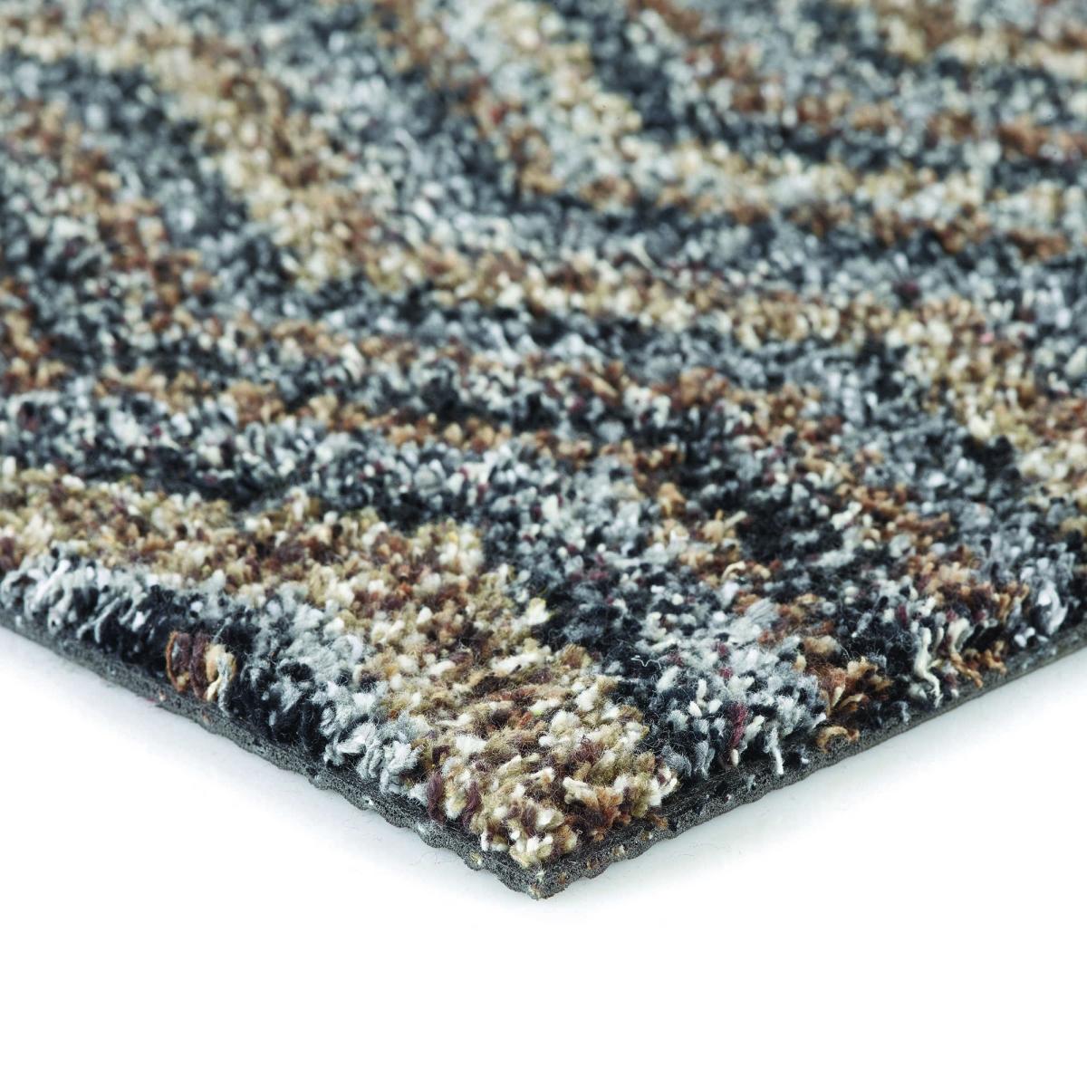 Cotton Candy Zig Zag Washable Doormat in Rocks Grey 80x150cm – image 4