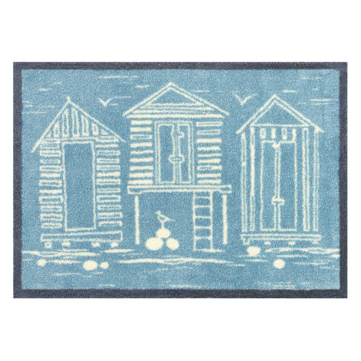 Beach Huts Doormats By Sanderson in Blue&nbsp;60x85cm – image 3