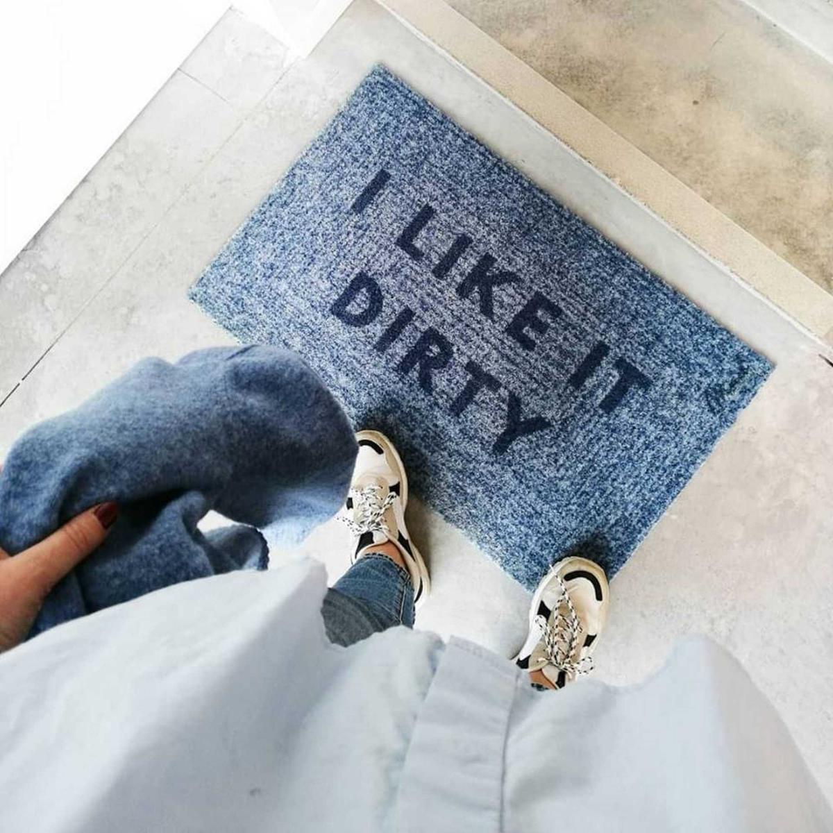 Sana I Like It Dirty Washable Floor Mats in Blue – image 2