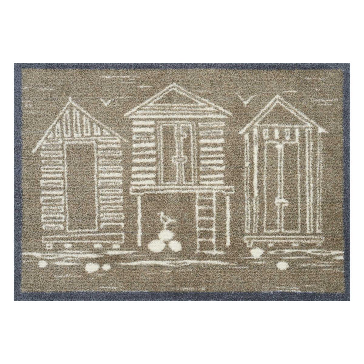 Beach Huts Doormats By Sanderson in Natural Beige – image 2