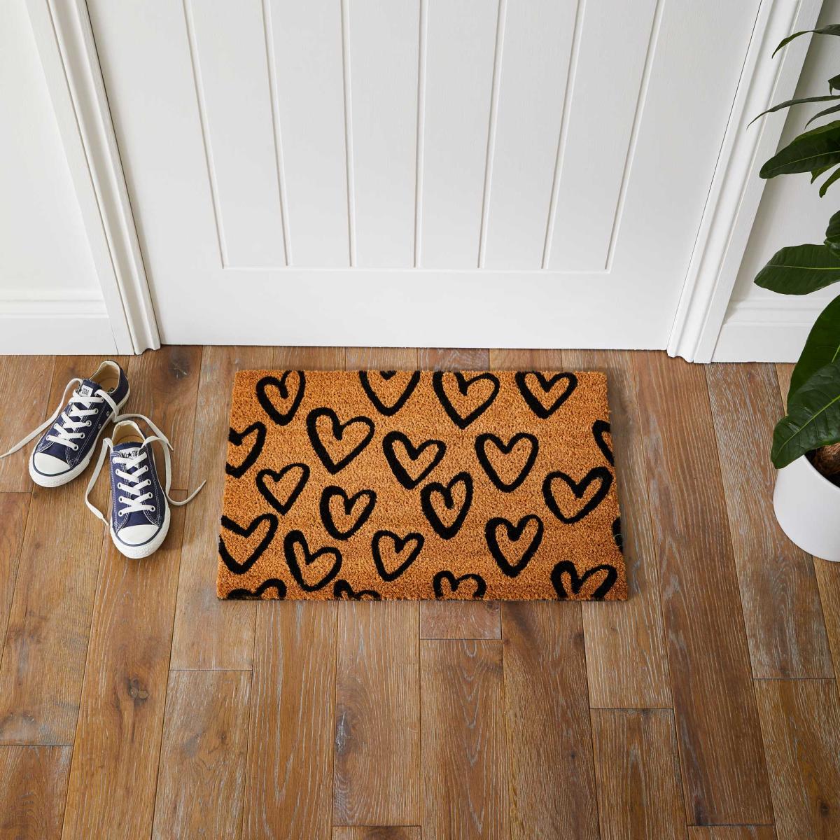 Hearts Coir Doormats in Natural&nbsp;40x60cm – image 2