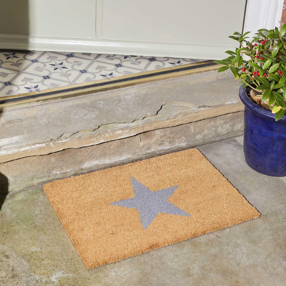 Star Coir Doormats in Natural 40x60cm – image 2