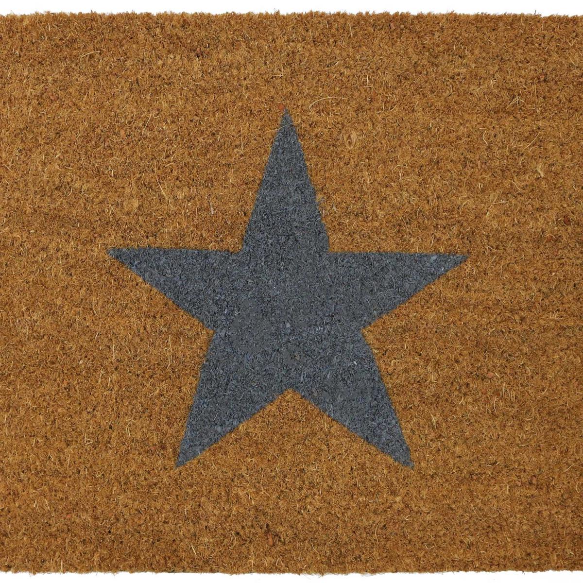 Star Coir Doormats in Natural 40x60cm – image 3