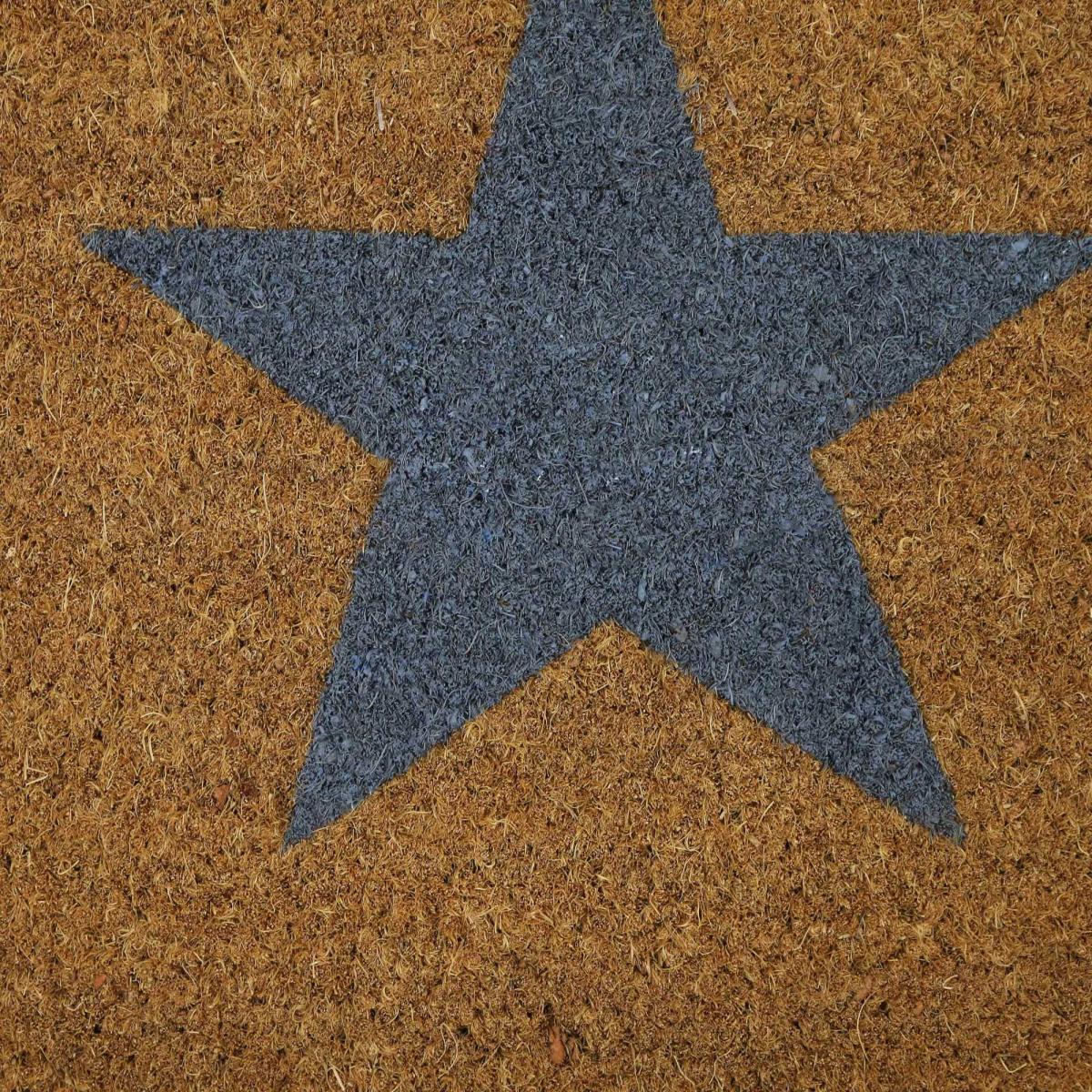 Star Coir Doormats in Natural 40x60cm – image 4