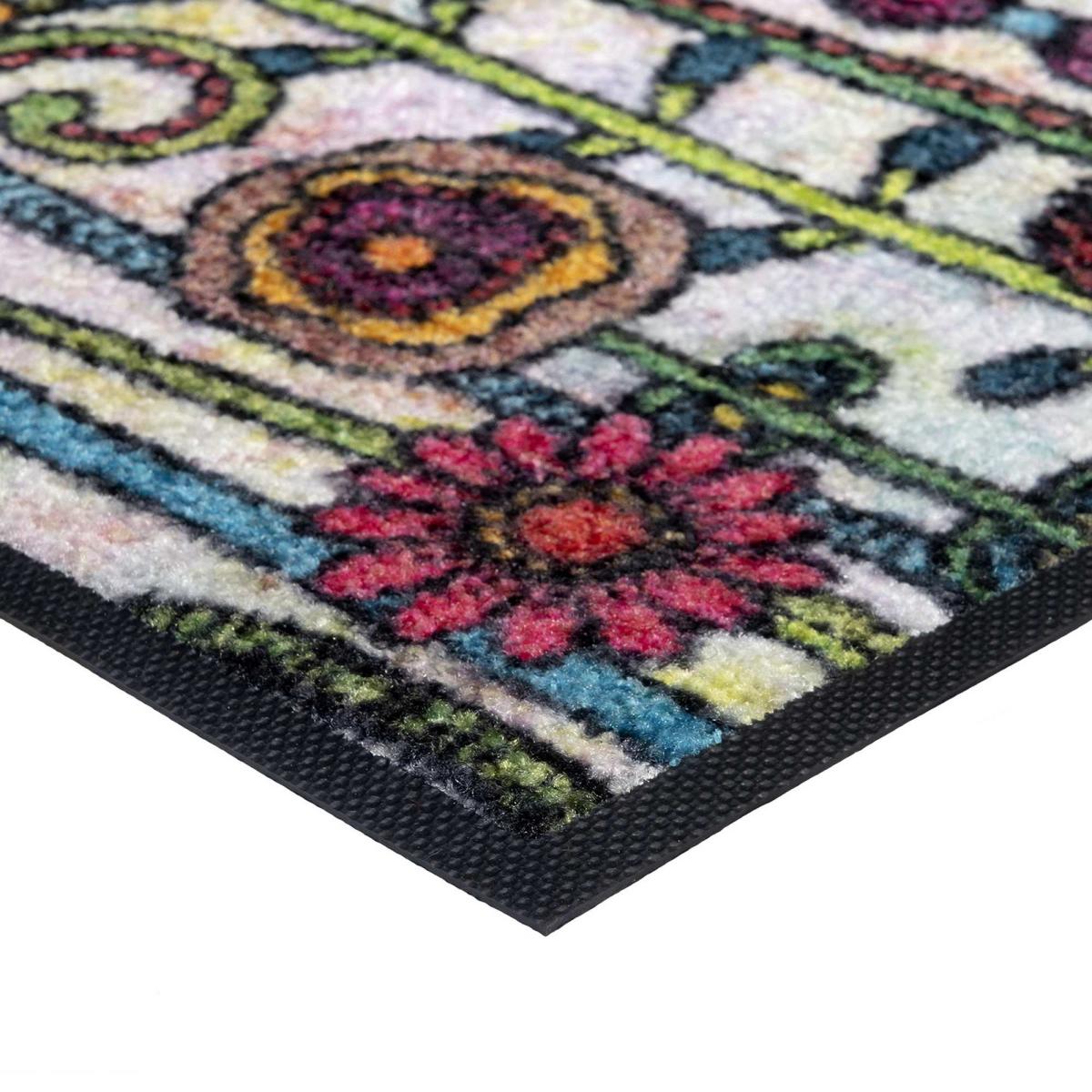 Sonnentag Floral Washable Floor Mats in Multicolour – image 1
