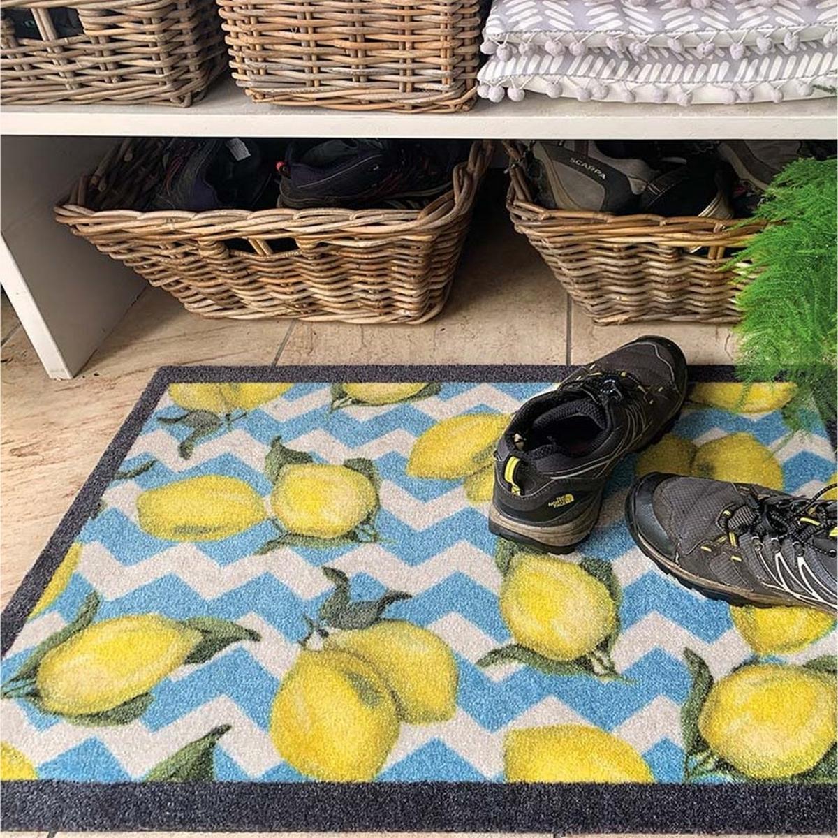 My Lemons Washable Anti Slip Doormat in Yellow – image 1
