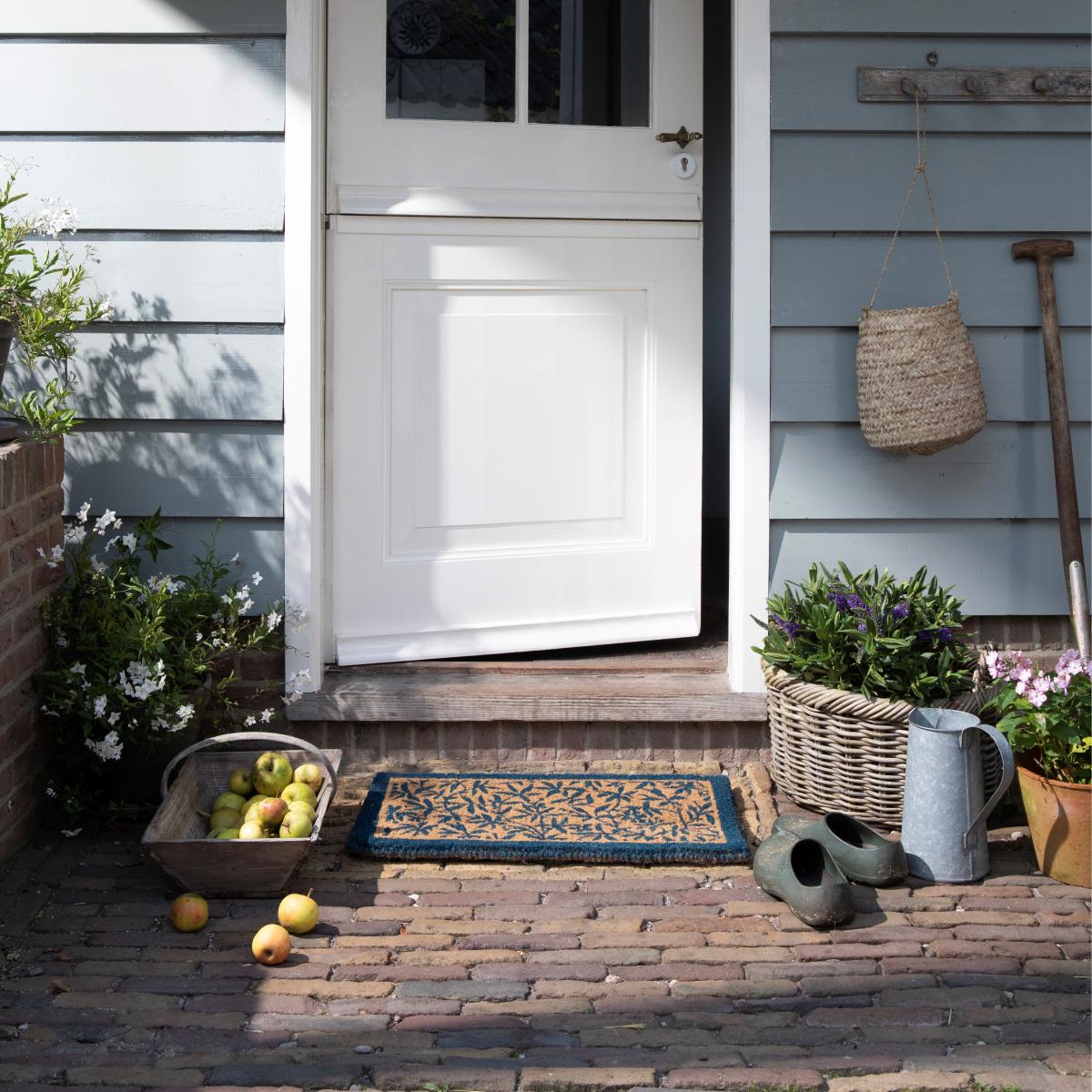 Cleavers Doormat 080918 by Laura Ashley in Midnight Seaspray Blue 40x70cm – image 2
