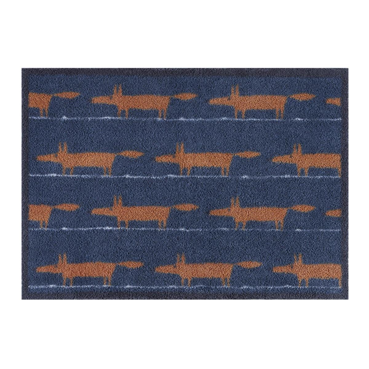 Mr Fox Running Doormats in Navy Blue by Scion 75x120cm – image 3