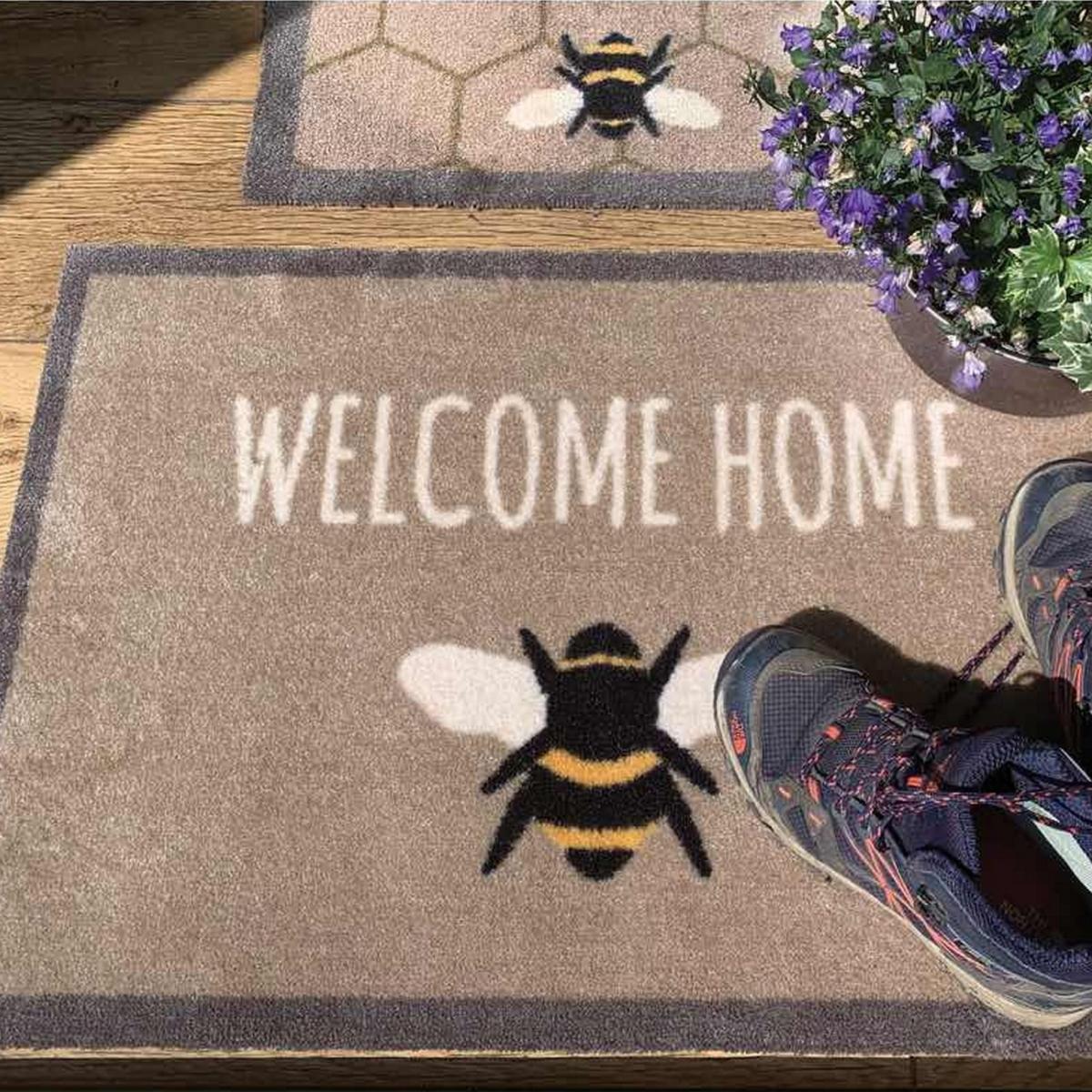 My Bee Washable Anti Slip Doormat in Grey Beige 50x75cm – image 2