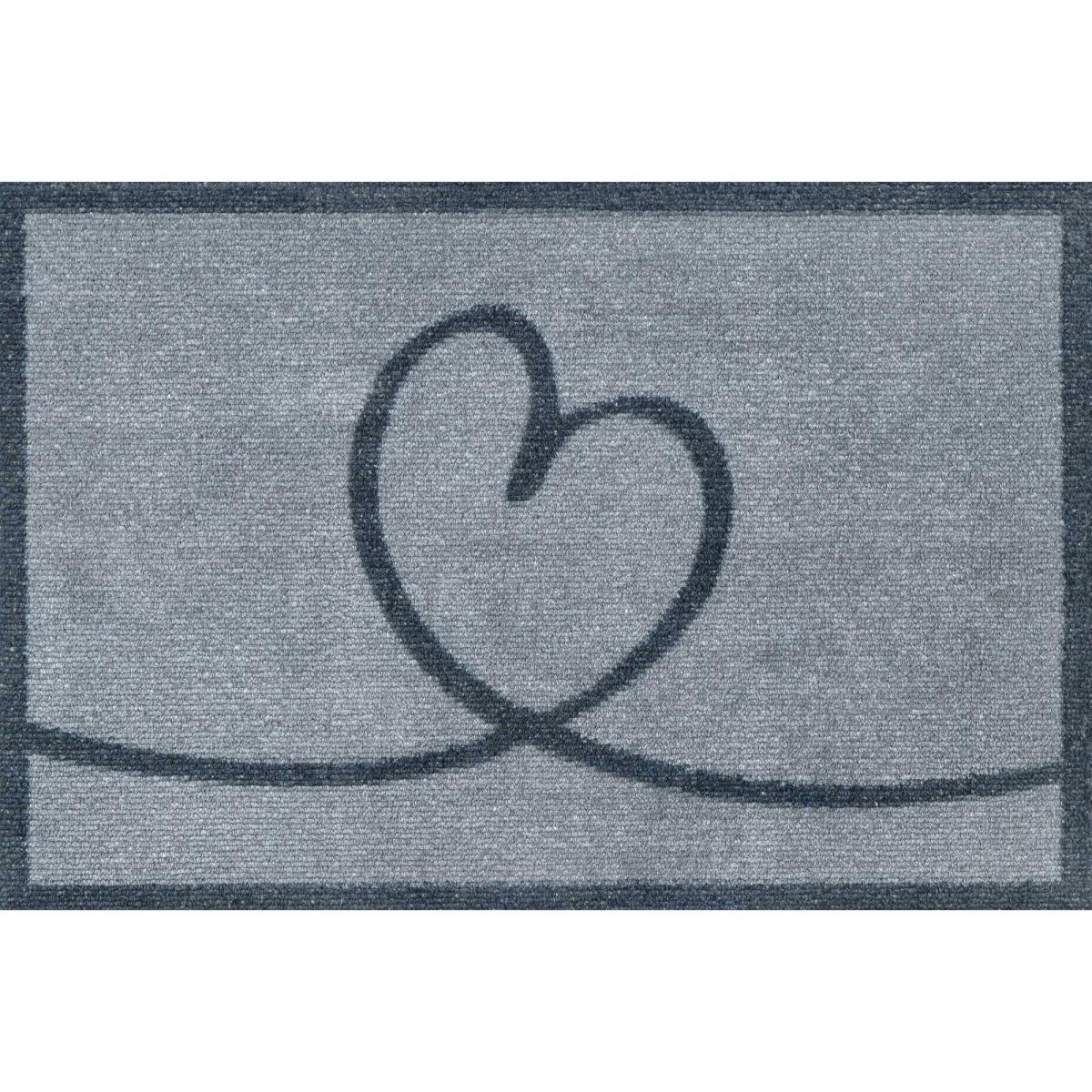 Lovita Love Heart Washable Floor Mats in Grey – image 2