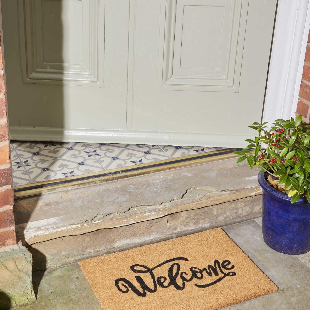 Welcome Coir Doormats in Natural – image 1