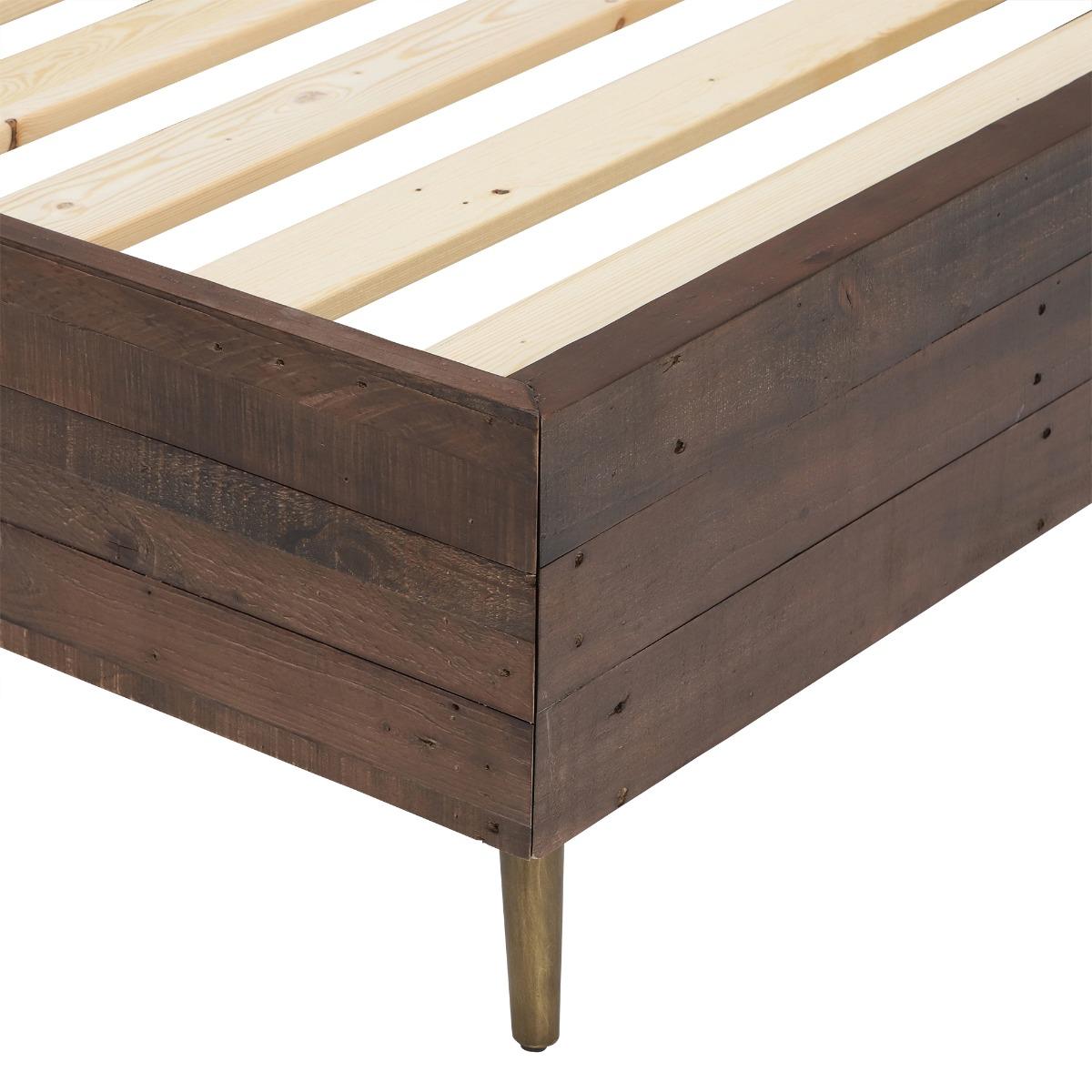 Modi Bedframe to fit mattress size 150cm x 200cm, Brown | King | Barker & Stonehouse – image 5