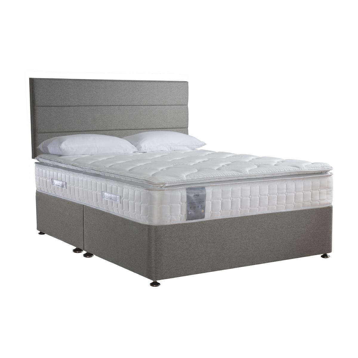Sealy - Latex Pillow Top 1400 Divan Set - King Size - Grey – image 1