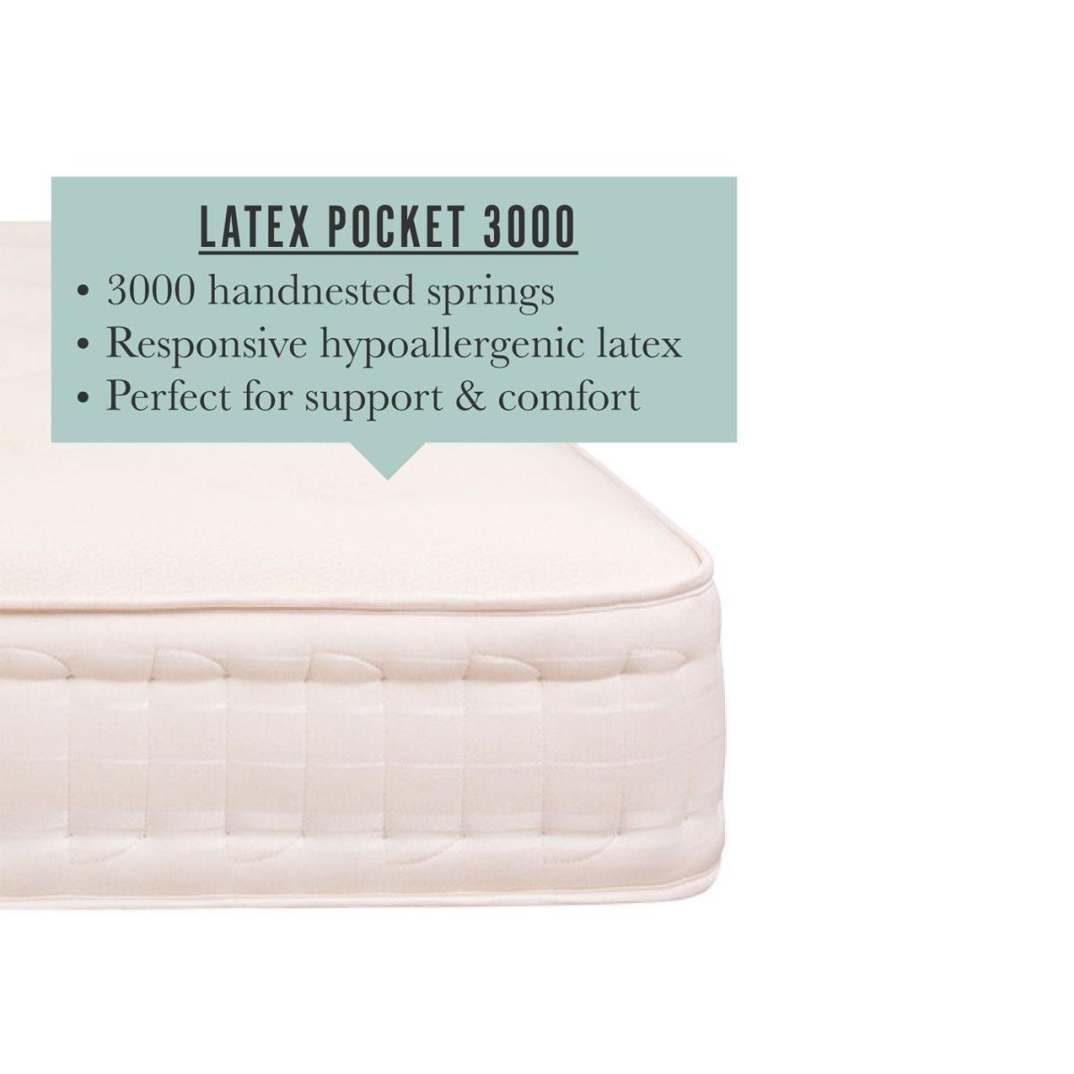 Heal's Latex Pocket 3000 Mattress Continental King Medium Tension - Heal's UK Bedroom Furniture – image 5
