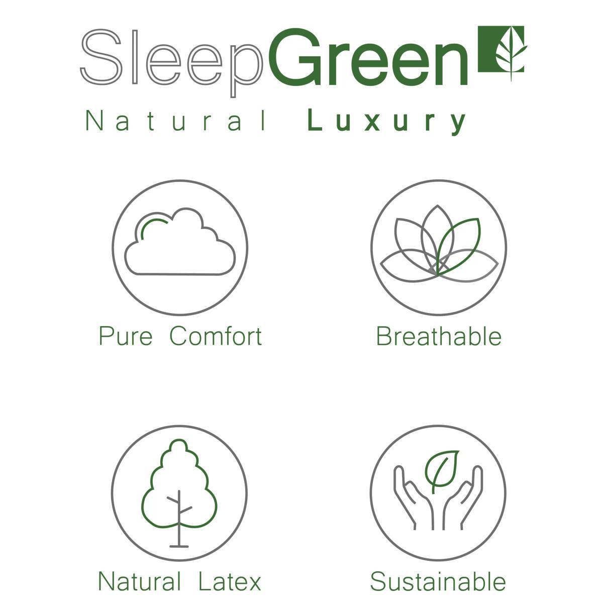 SleepGreen Natural Latex Pocket Spring Mattress, Medium Tension, King Size – image 6