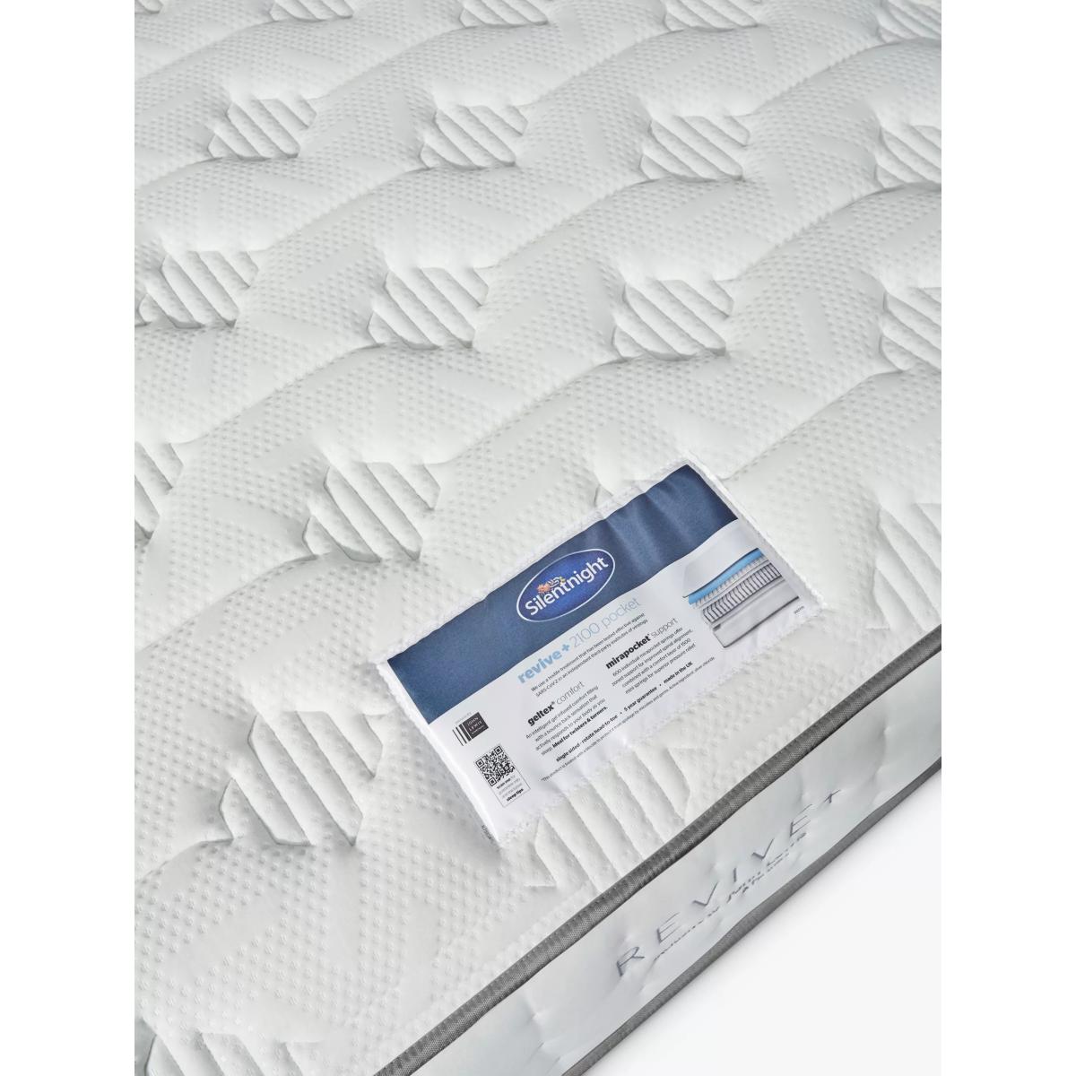 Silentnight Revive + Geltex 2100 Mirapocket Spring Mattress, Medium Tension, King Size – image 6